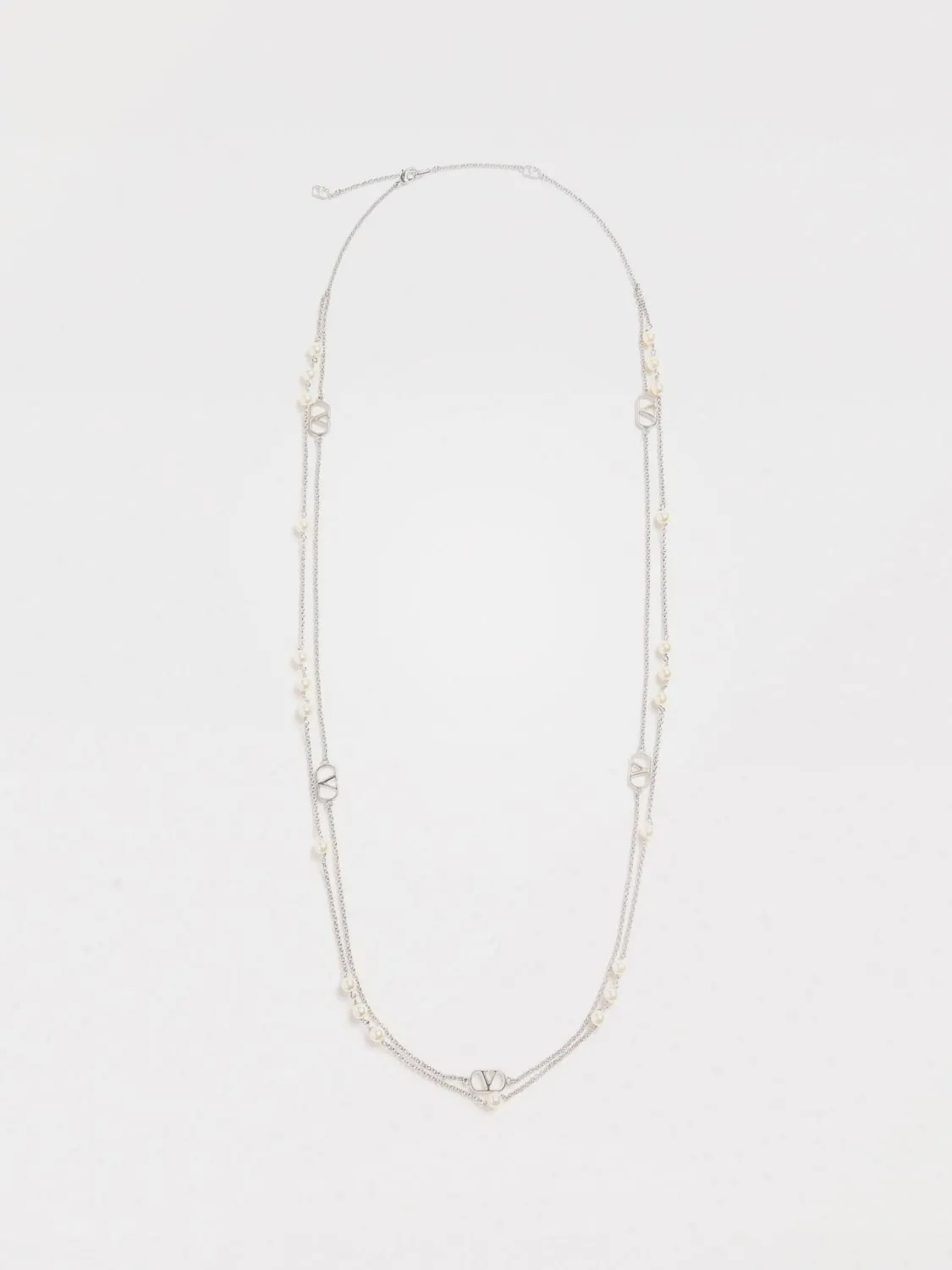 Collana Valentino Garavani in ottone con perle