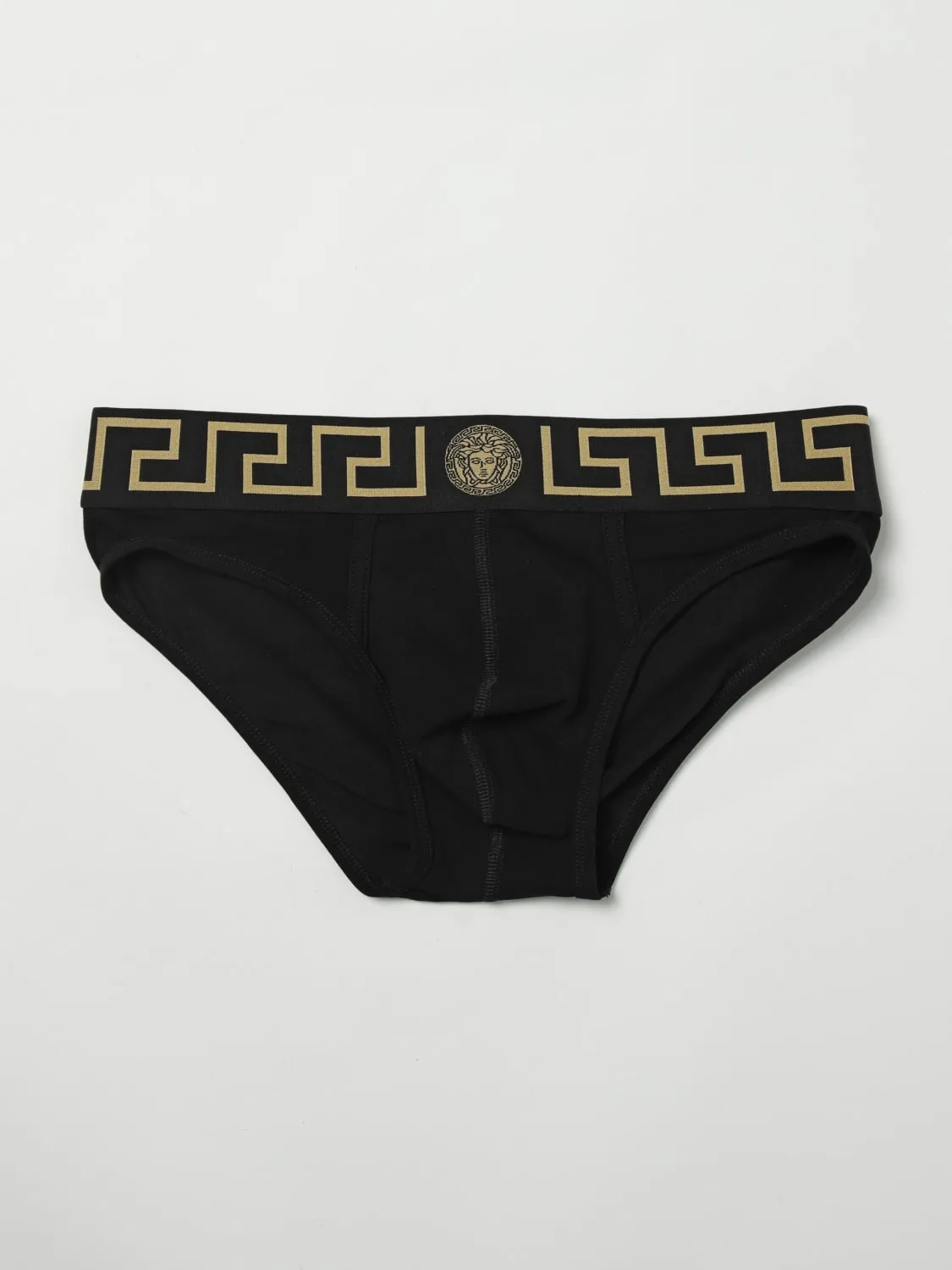 Slip Greca Versace in cotone stretch