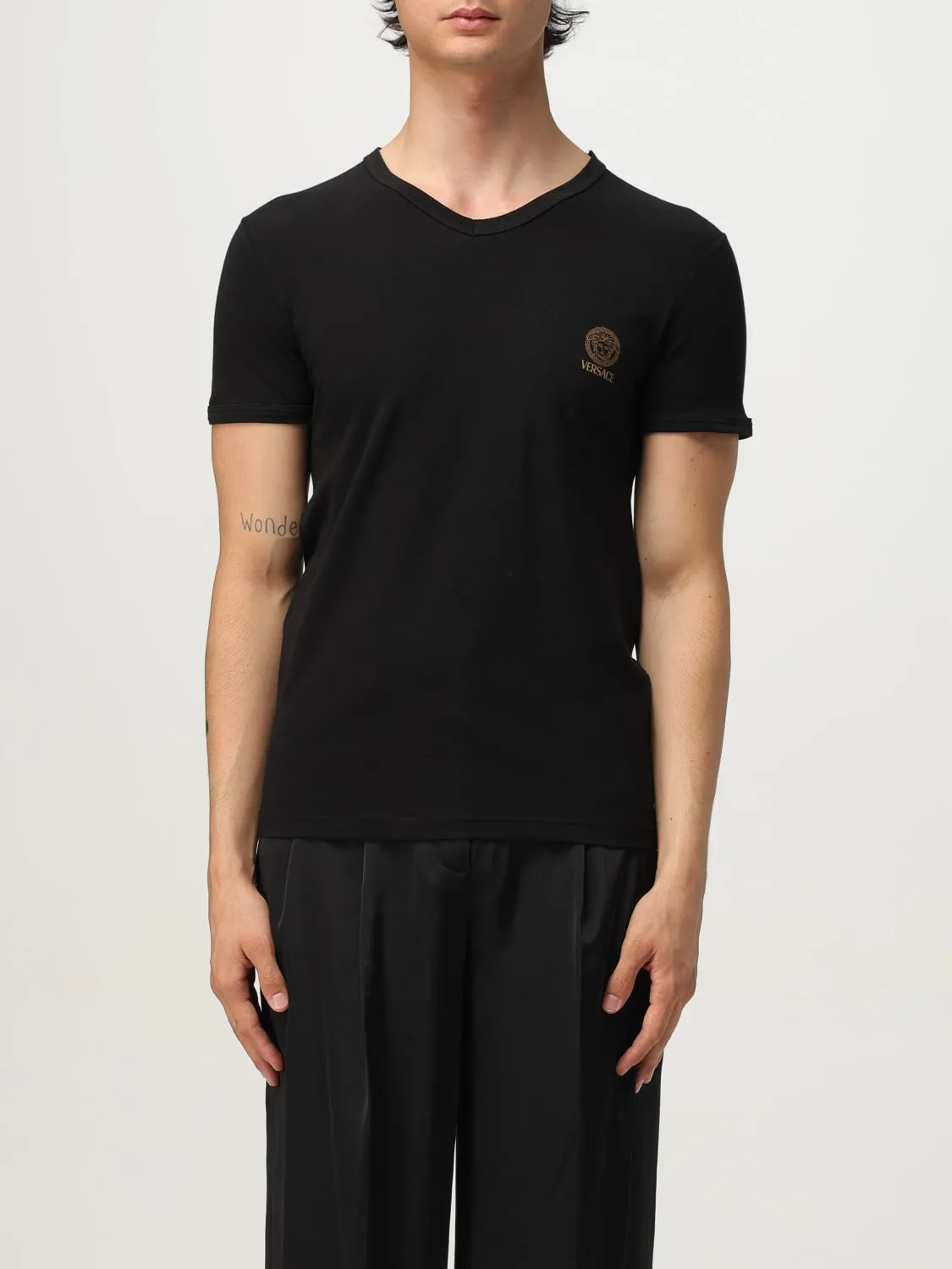 T-shirt in cotone Medusa Versace