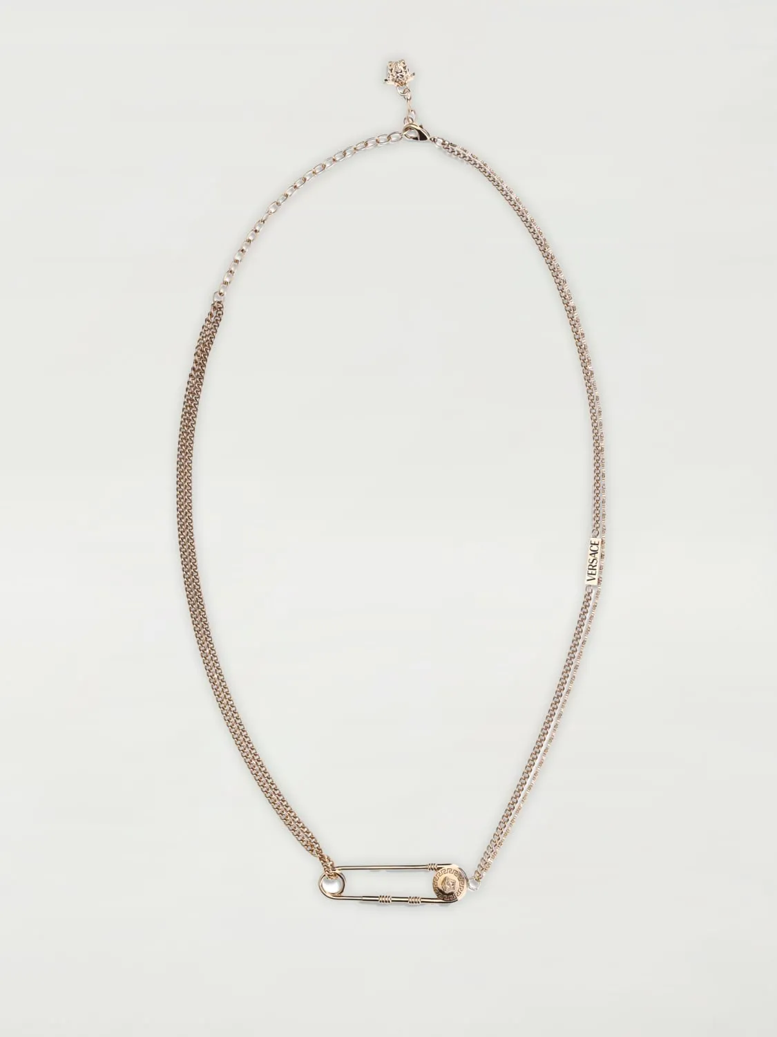Collana Medusa Pin Versace in ottone