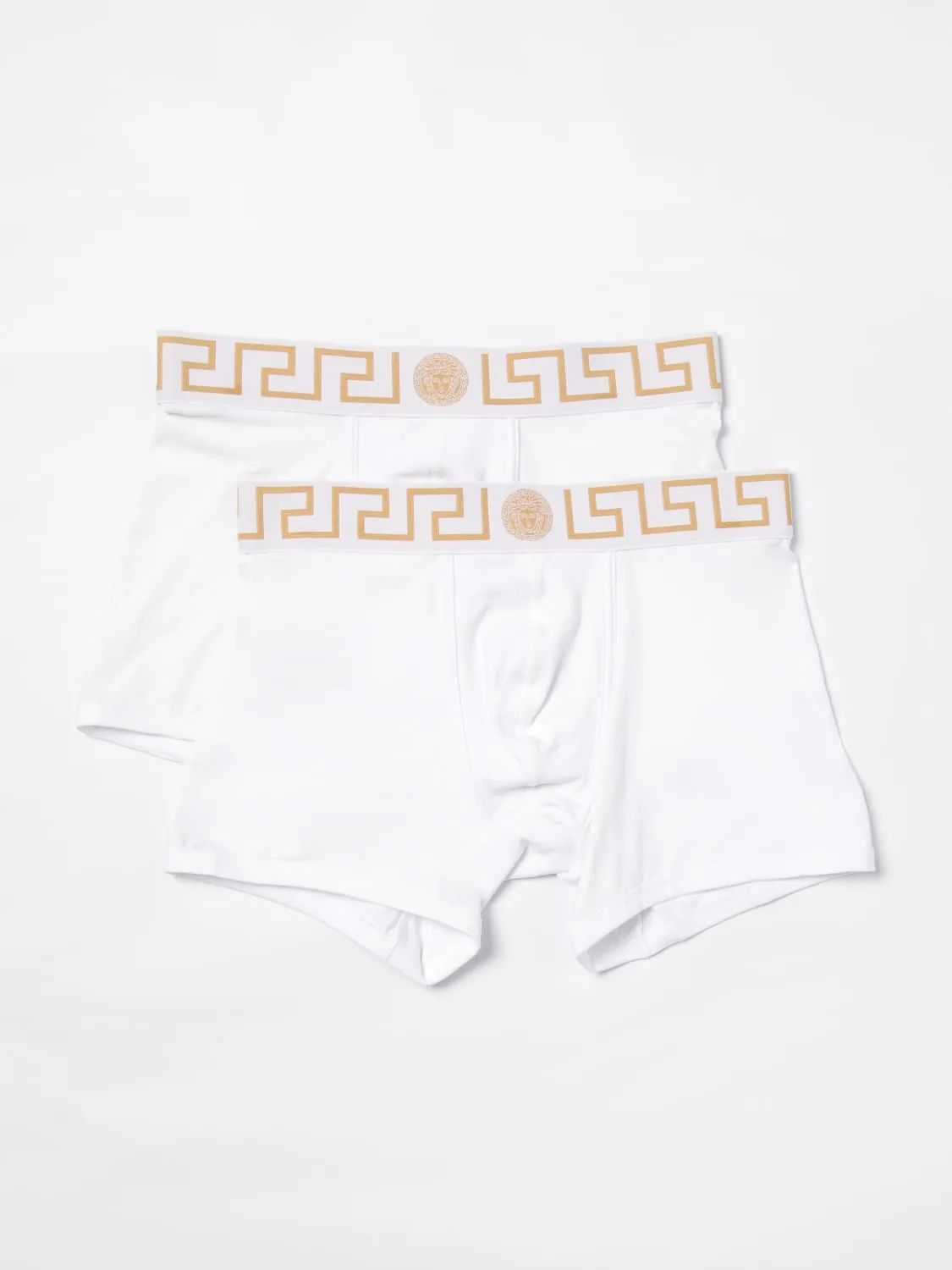Set 2 boxer Greca Versace in cotone stretch