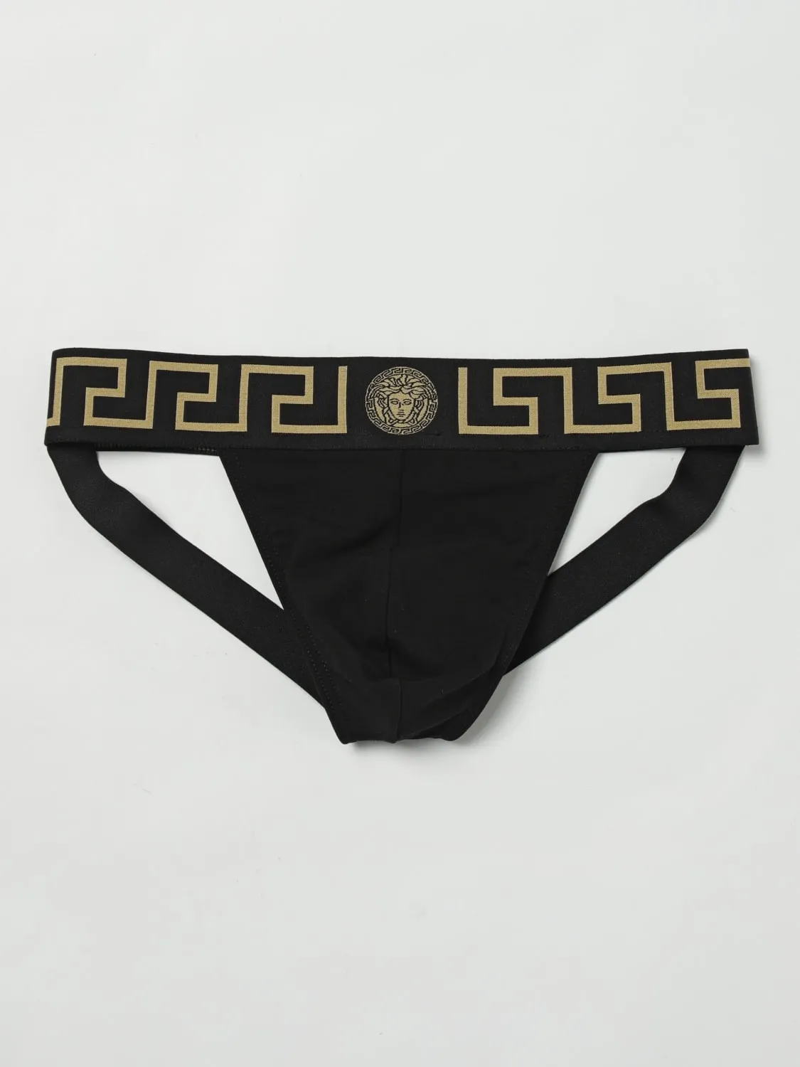 Jockstrap Greca Versace in cotone stretch