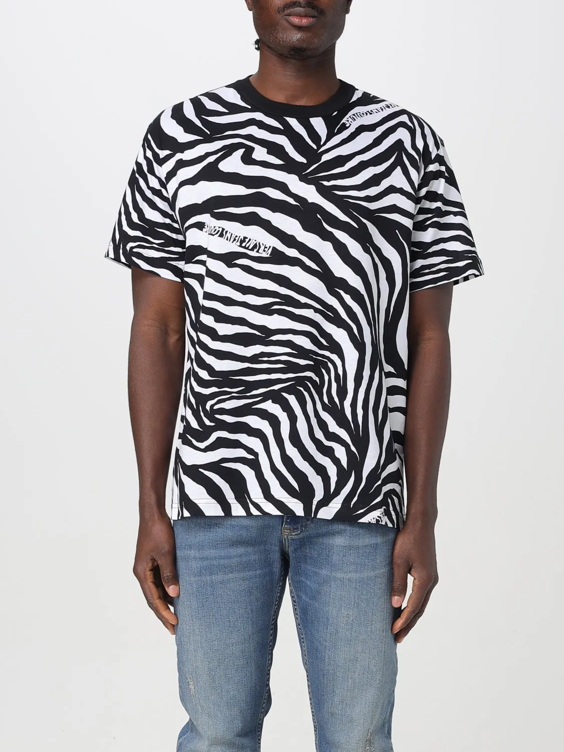 T-shirt in cotone stampata Versace Jeans Couture