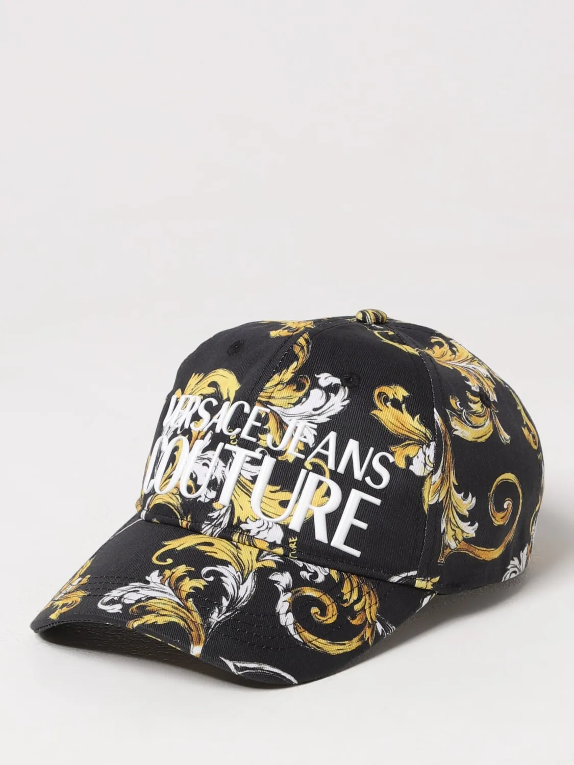 Cappello Baroque Versace Jeans Couture in cotone con stampa logo