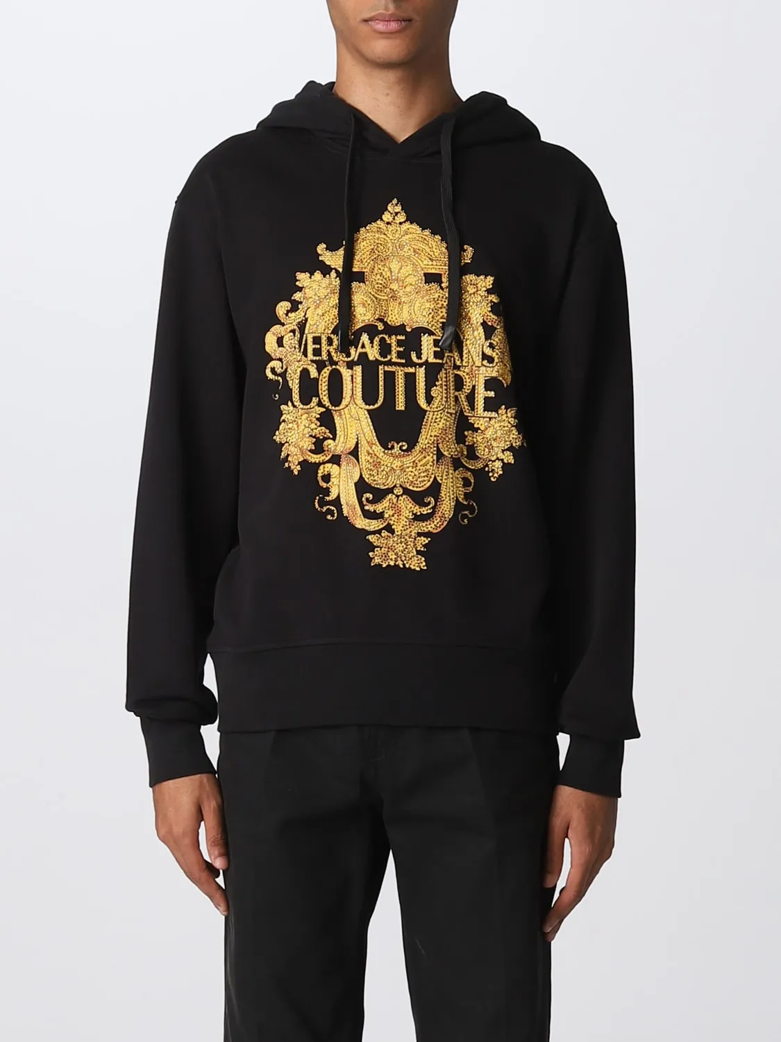 Felpa Versace Jeans Couture con stampa barocca