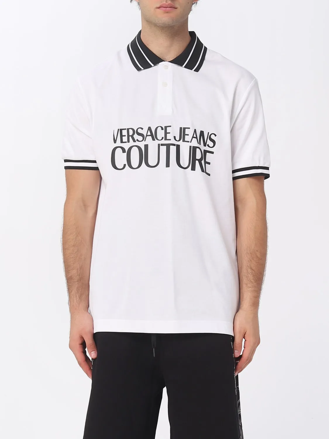Polo Versace Jeans Couture in cotone con logo