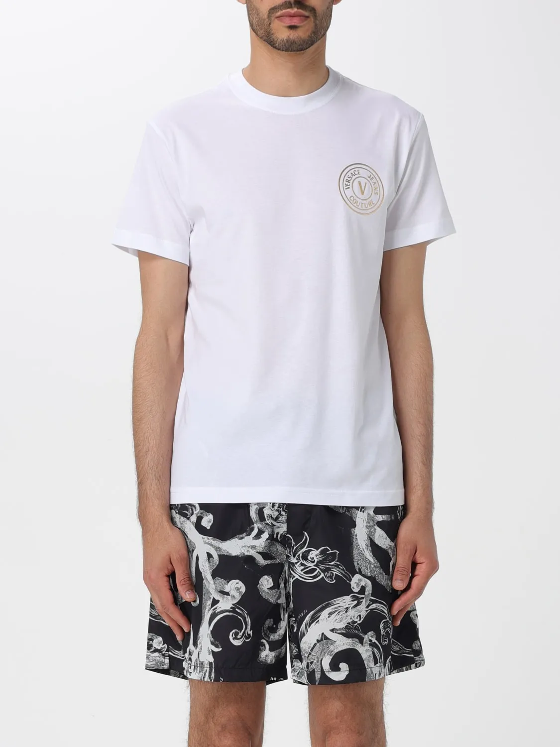 T-shirt basic Versace Jeans Couture in cotone