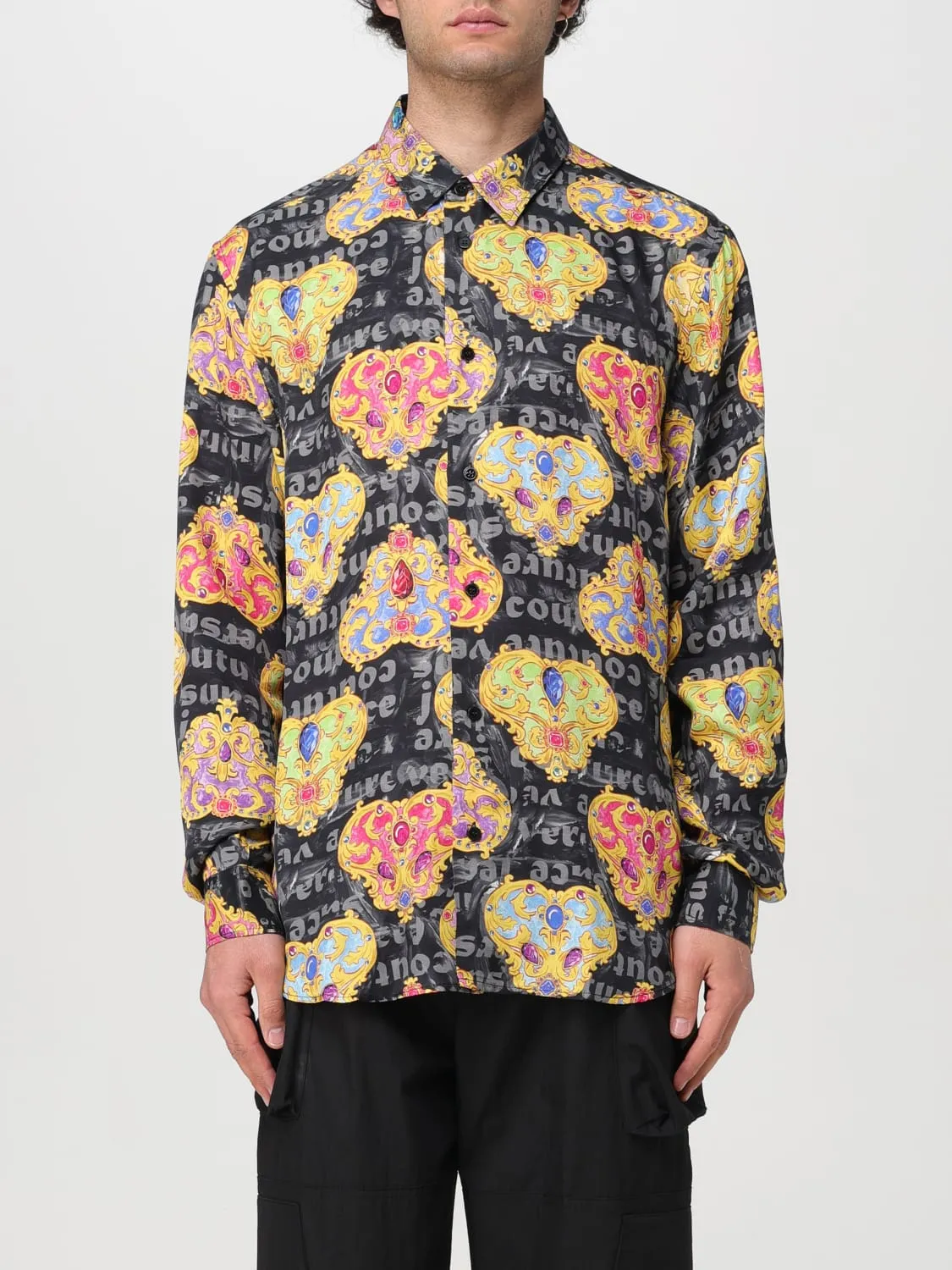 Camicia Versace Jeans Couture in cotone stampato