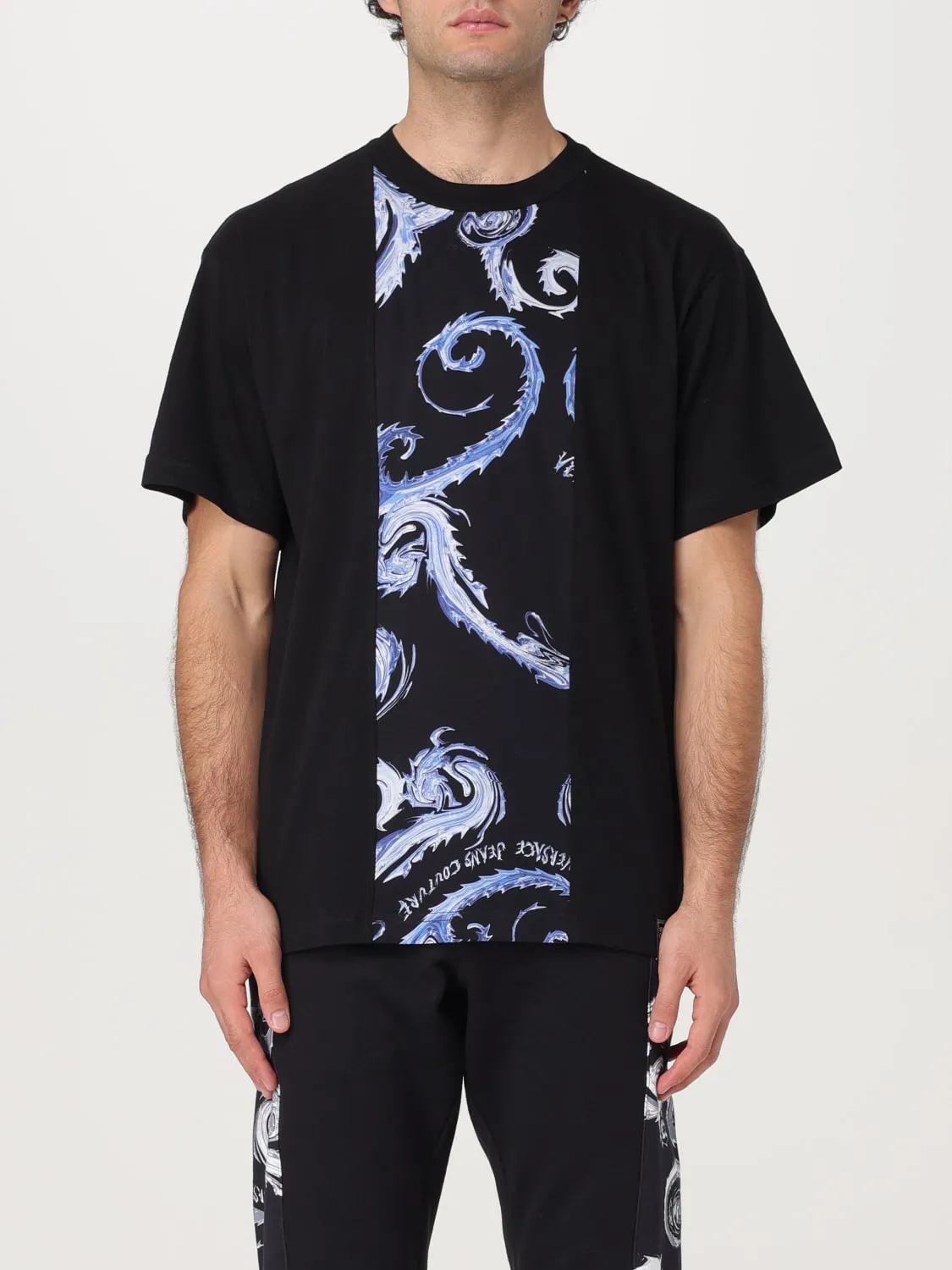 T-shirt Baroque Versace Jeans Couture in cotone