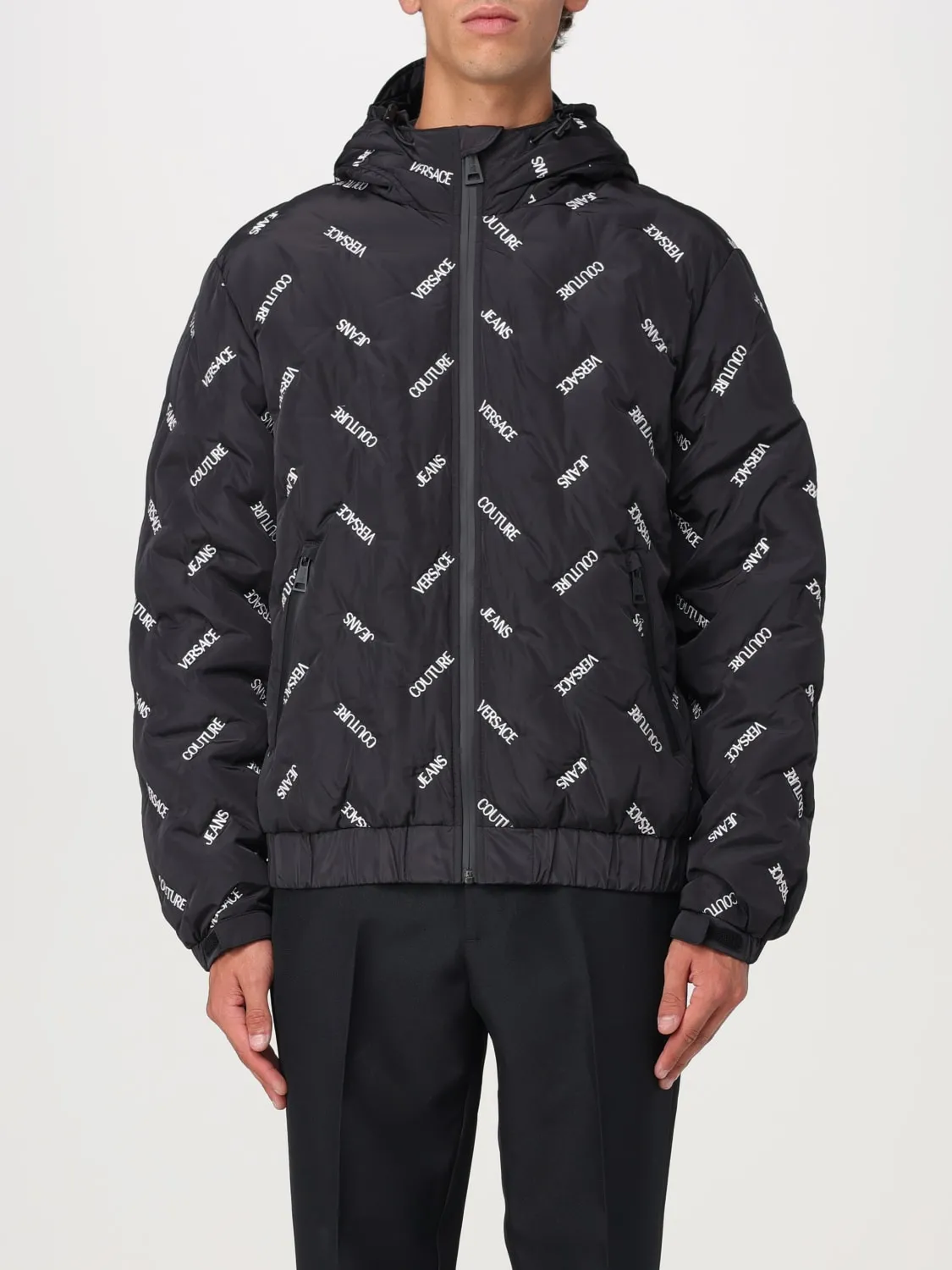 Bomber Versace Jeans Couture in nylon con logo