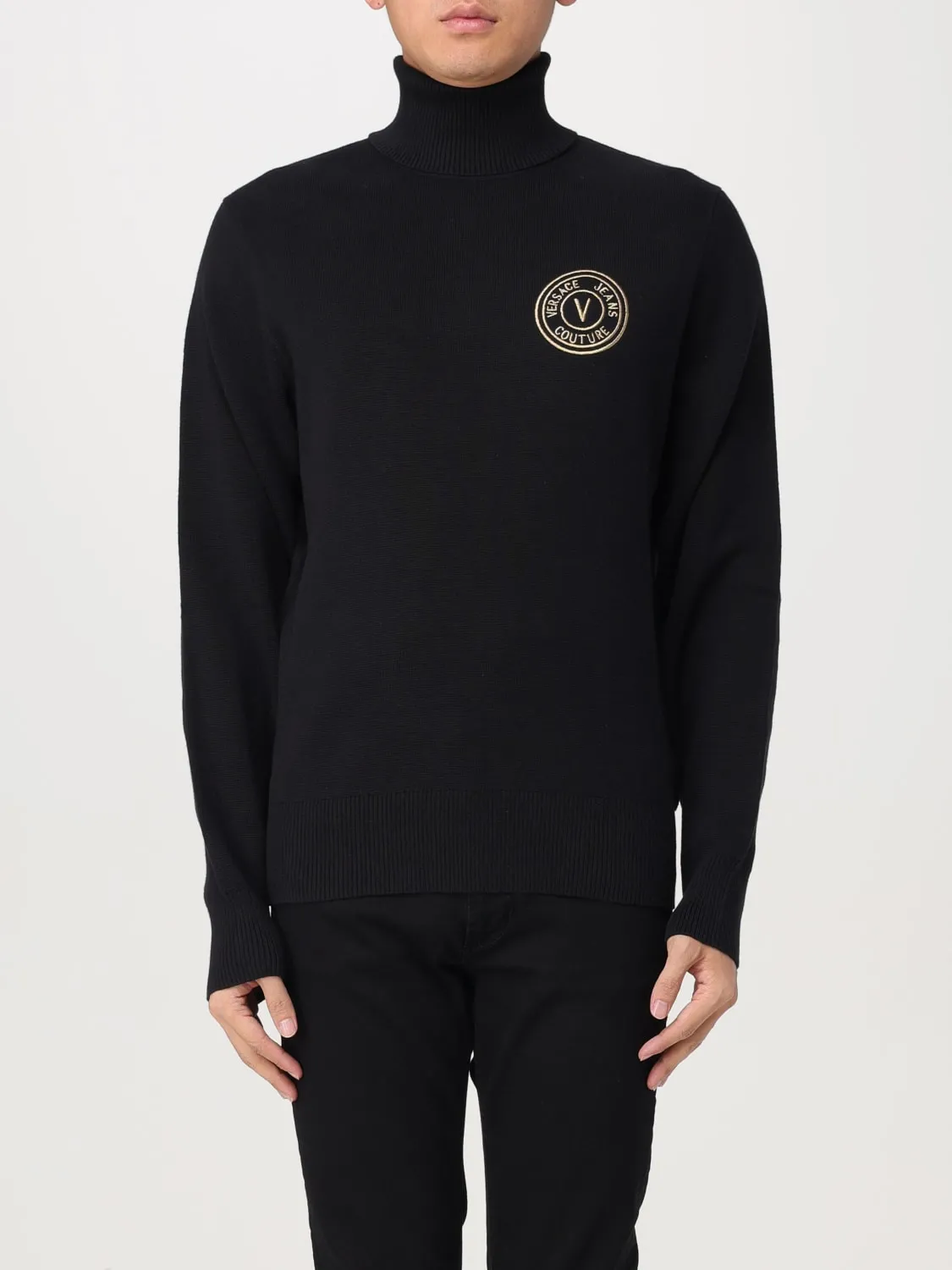 Pullover Versace Jeans Couture in cotone e cashmere