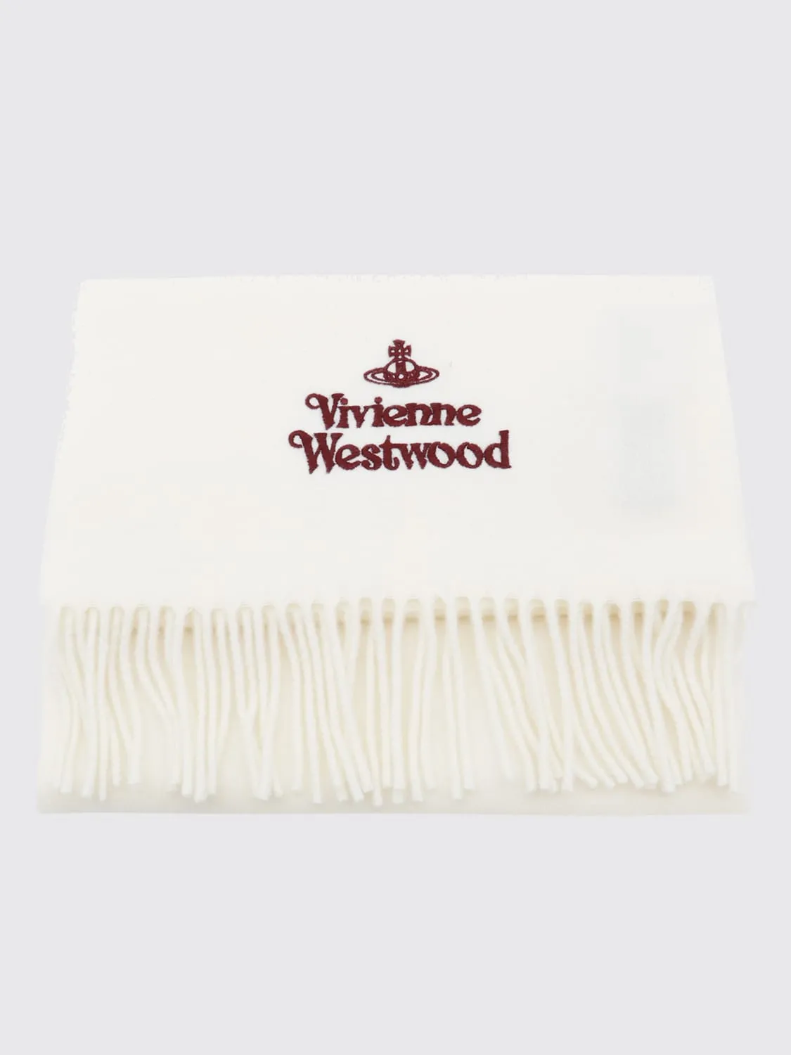 Sciarpa Vivienne Westwood in lana con logo ricamato