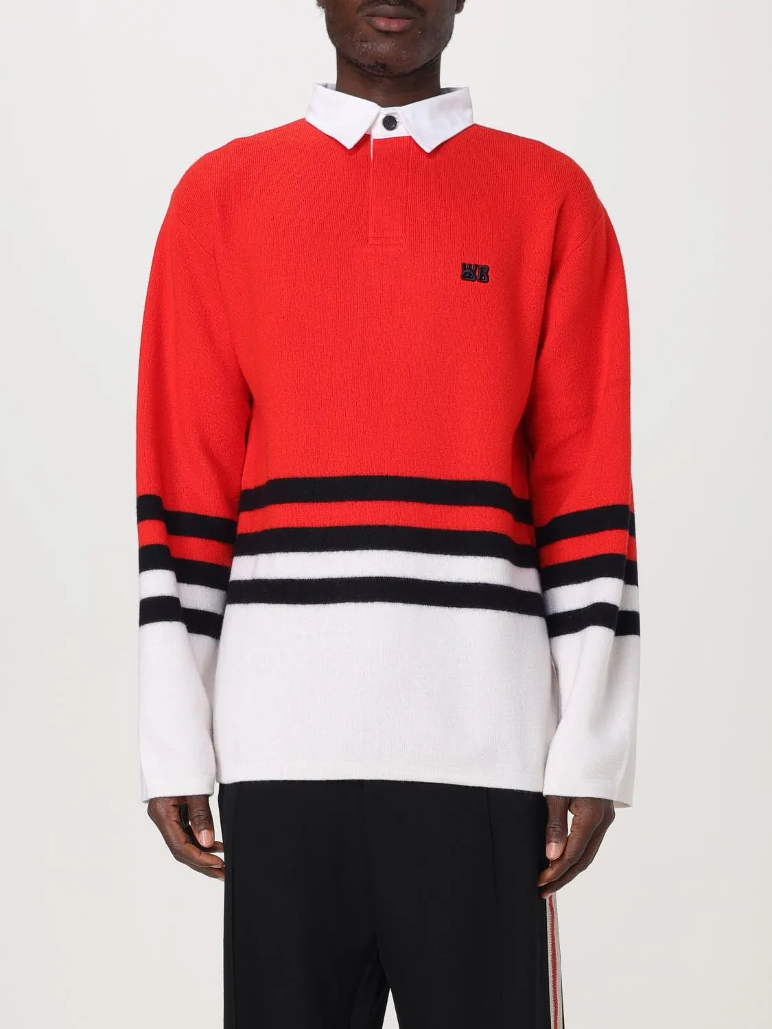 Polo Wales Bonner in misto lana e cotone