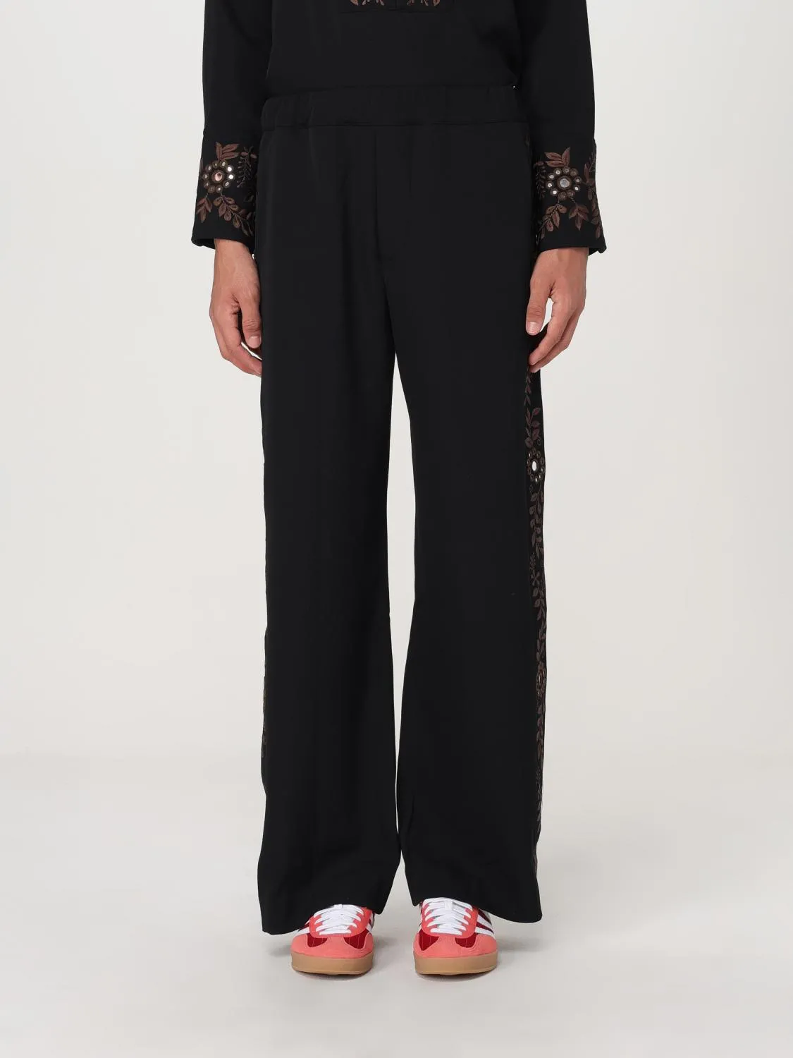 Pantalone Wales Bonner in lana con ricami