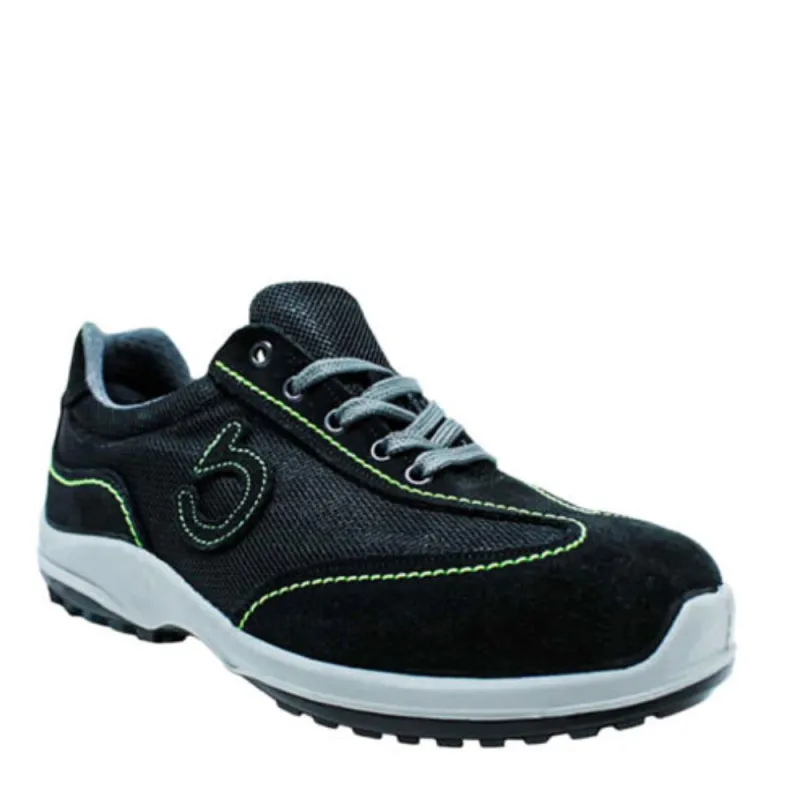 BLACK AND GRAY BXWORK SHOES