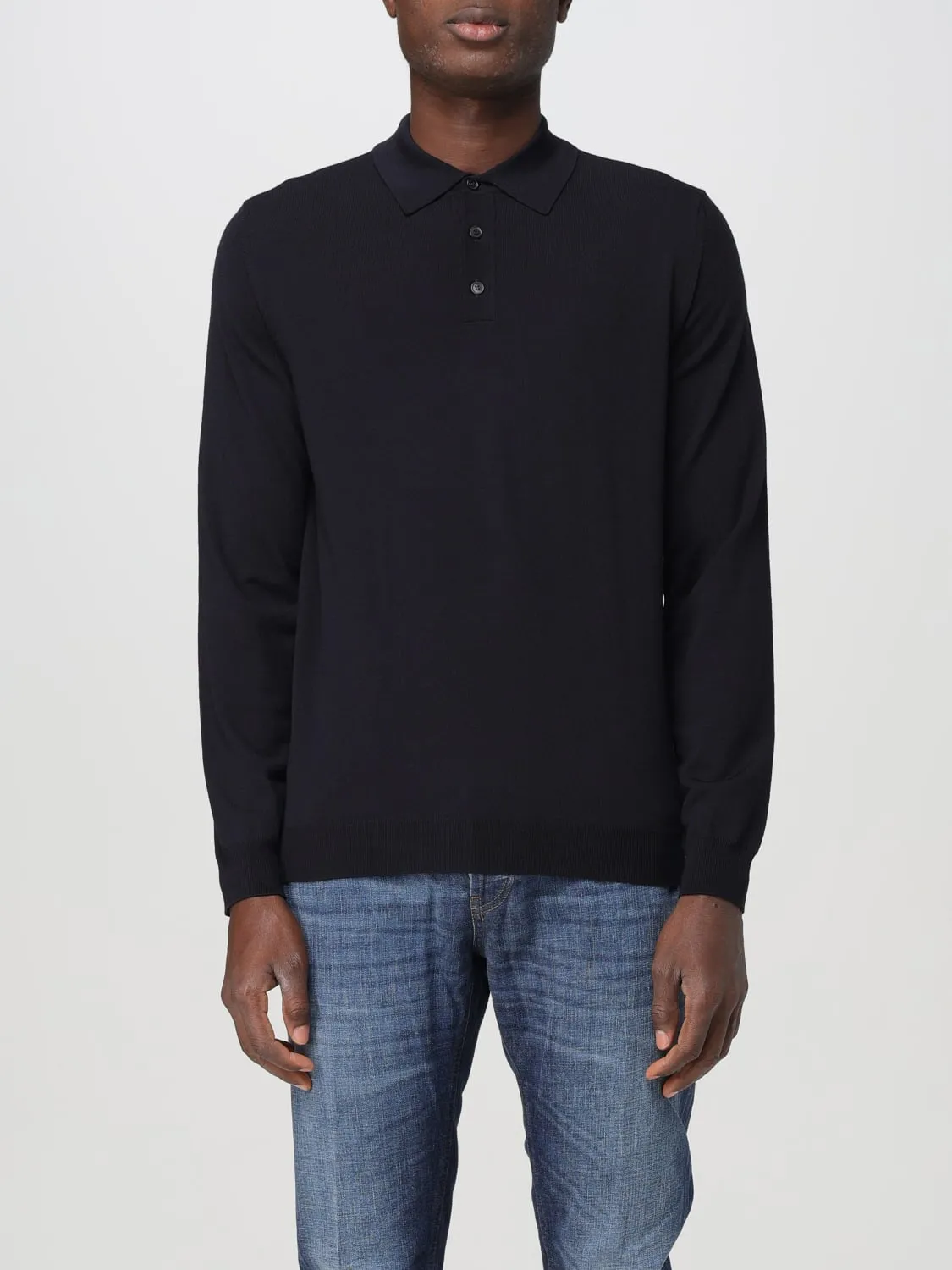 Polo basic Zanone in misto lana