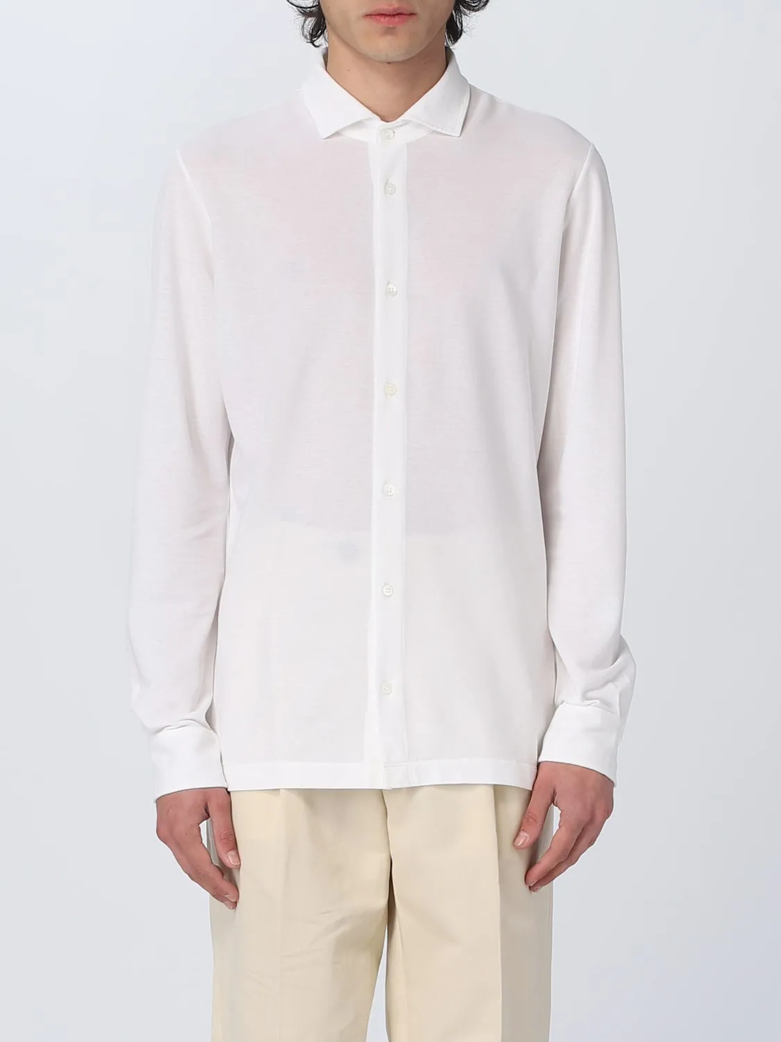 Camicia Zanone in maglia di cotone