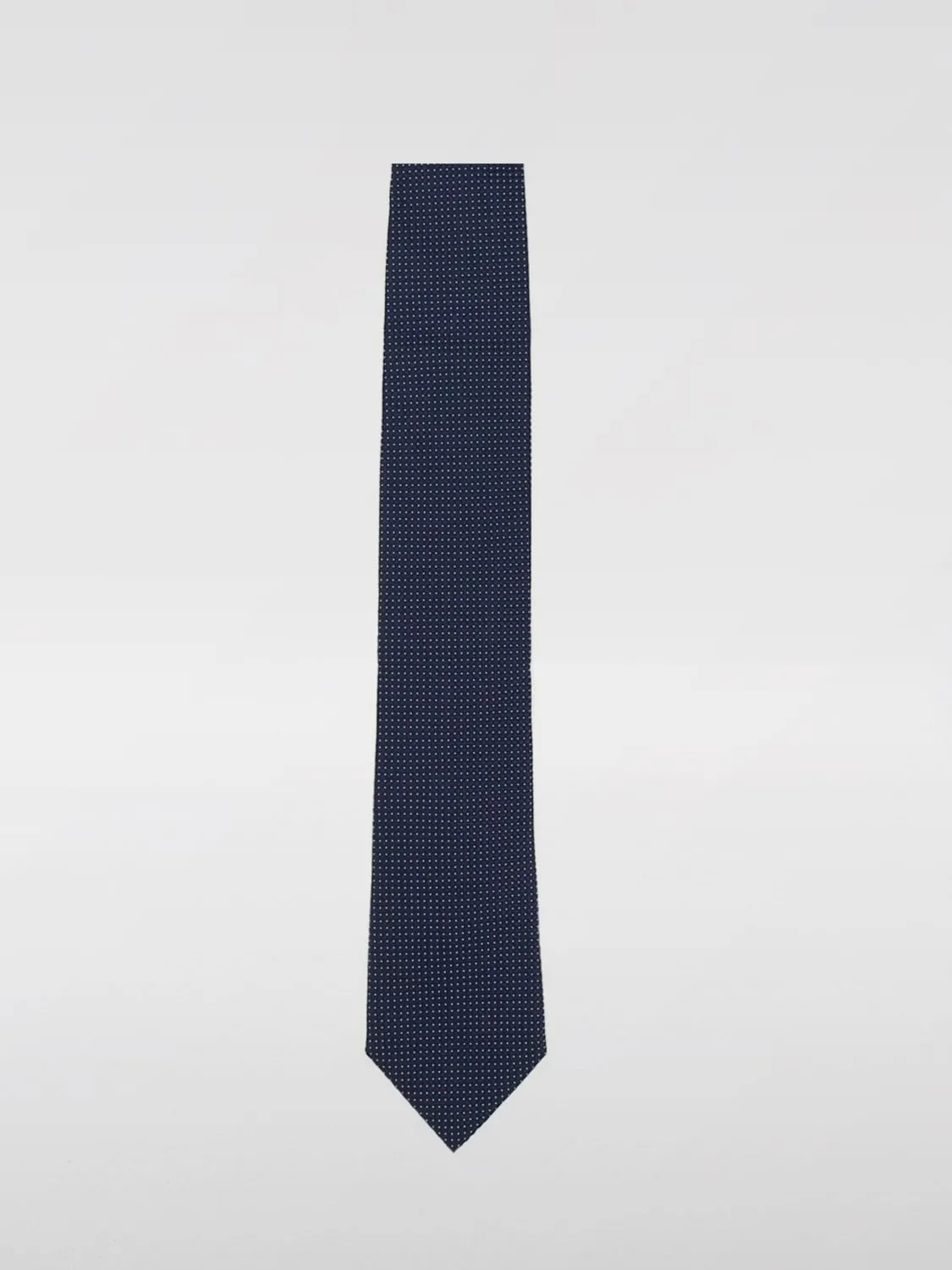 Cravatta Zegna in seta con pois jacquard