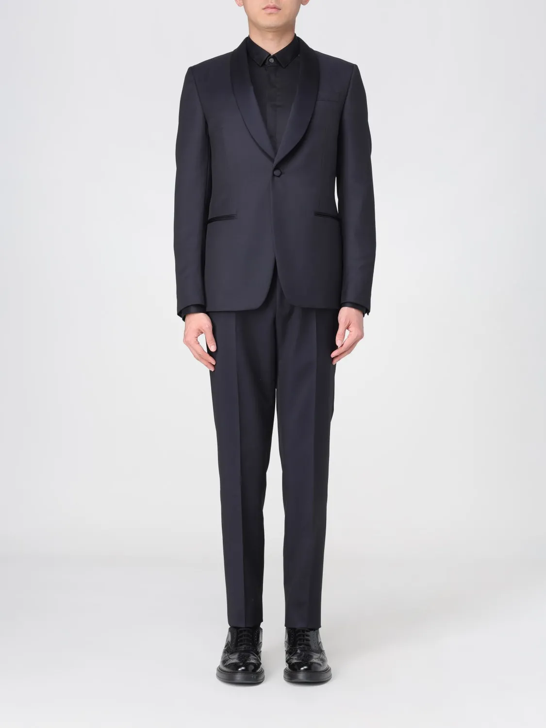 Abito a monopetto in lana Zegna