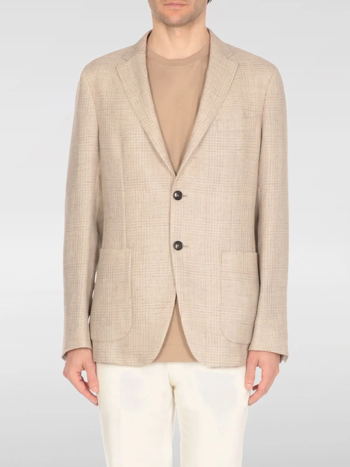 Blazer a monopetto in lino Zegna