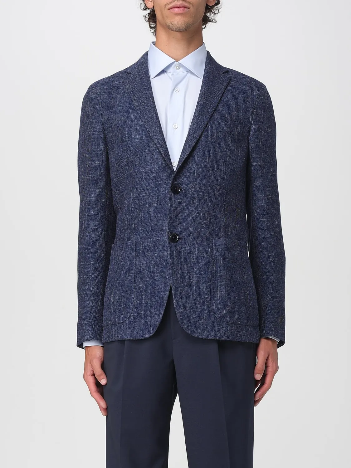 Blazer a monopetto in viscosa Zegna